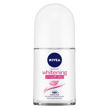 Nivea Men & Women Unscented Deodorant Roll On, Whitening Smooth Skin, 50Ml & Lip Care, Active Care Lip Balm, Spf 15, 4.8G, Pack Of 1